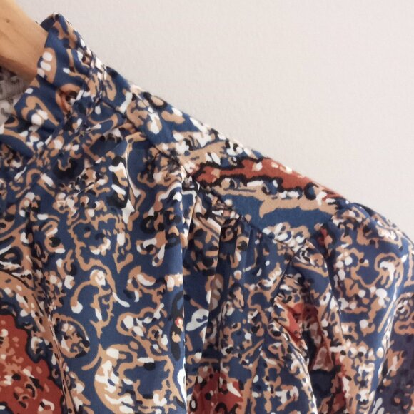 'LOFT' LS Paisley Top Size S EUC - Picture 8 of 11